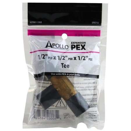 APOLLO VALVES Pipe Tee, 12 in, Barb, Brass, 200 psi Pressure EPXT12